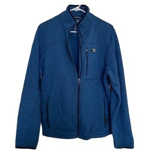 LL Bean Slightly Fitted Sweater Fleece Full Zip Jacket Size Large